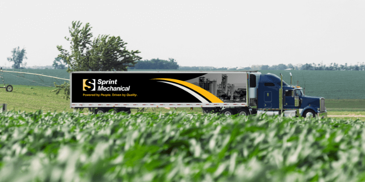 Sprint Mechanical Truck Wrap